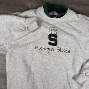 Vintage 90’s Apparel Sales Co Michigan State Spartans Crewneck Sweatshirt Size L
